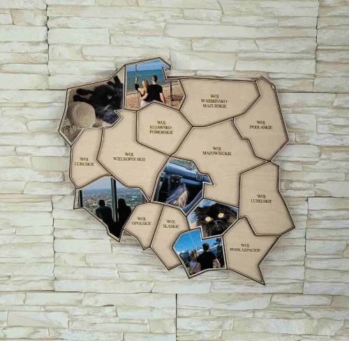 Mapa Polski na zdjęcia