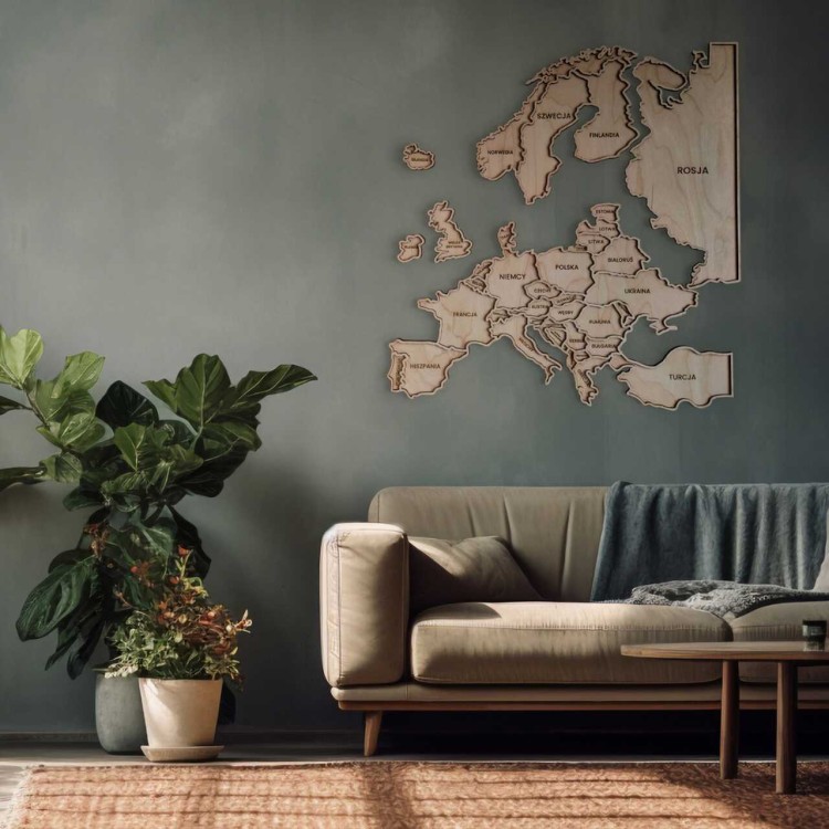 mapa Europy na zdjęcia - pamiątka z podróży