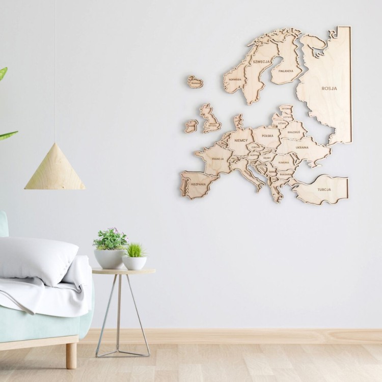 mapa podróży Europa