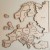 mapa Europy drewniana