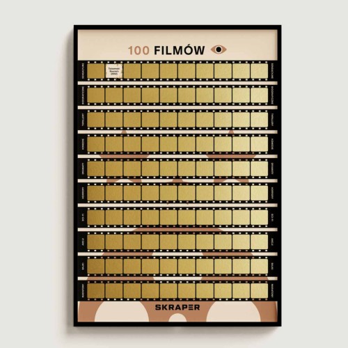 plakat zdrapka filmy