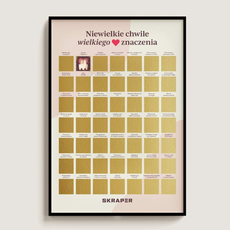 plakat zdrapka randki planowanie