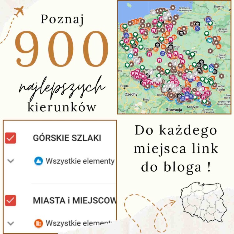 mapa szczytow w polsce